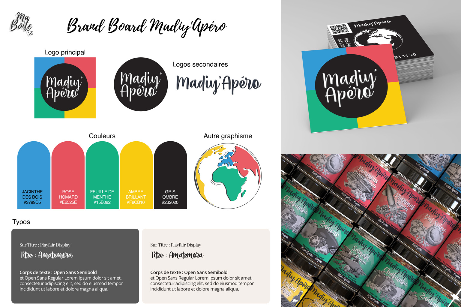 Identité visuelle et design des étiquettes Madiy'Apéro